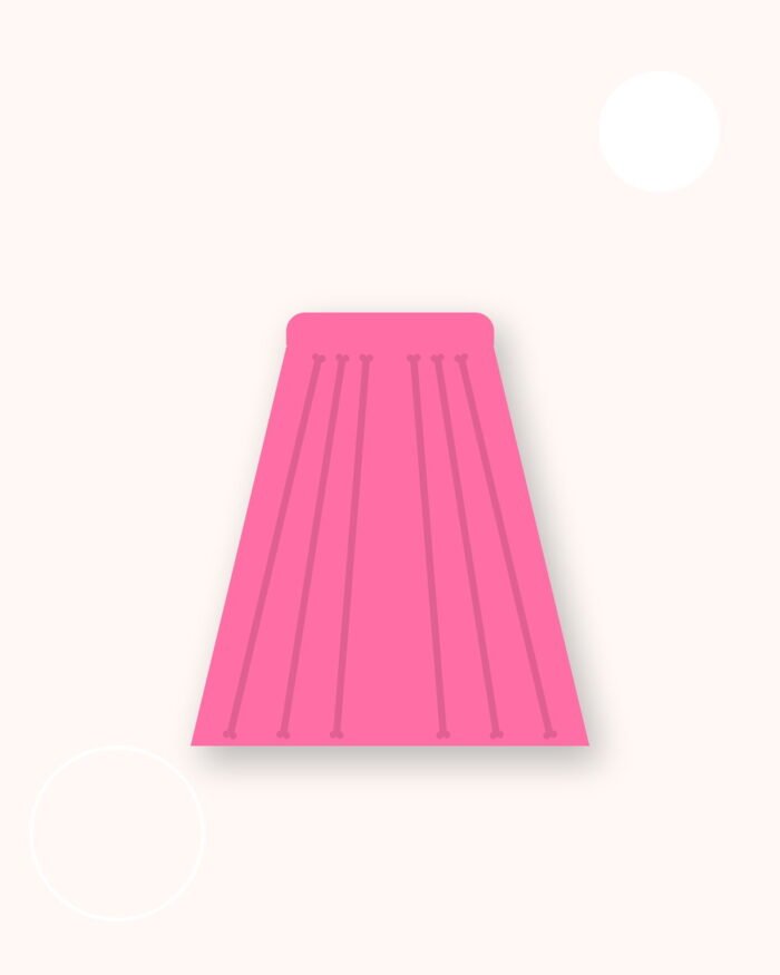Pleated midi skirt — product image